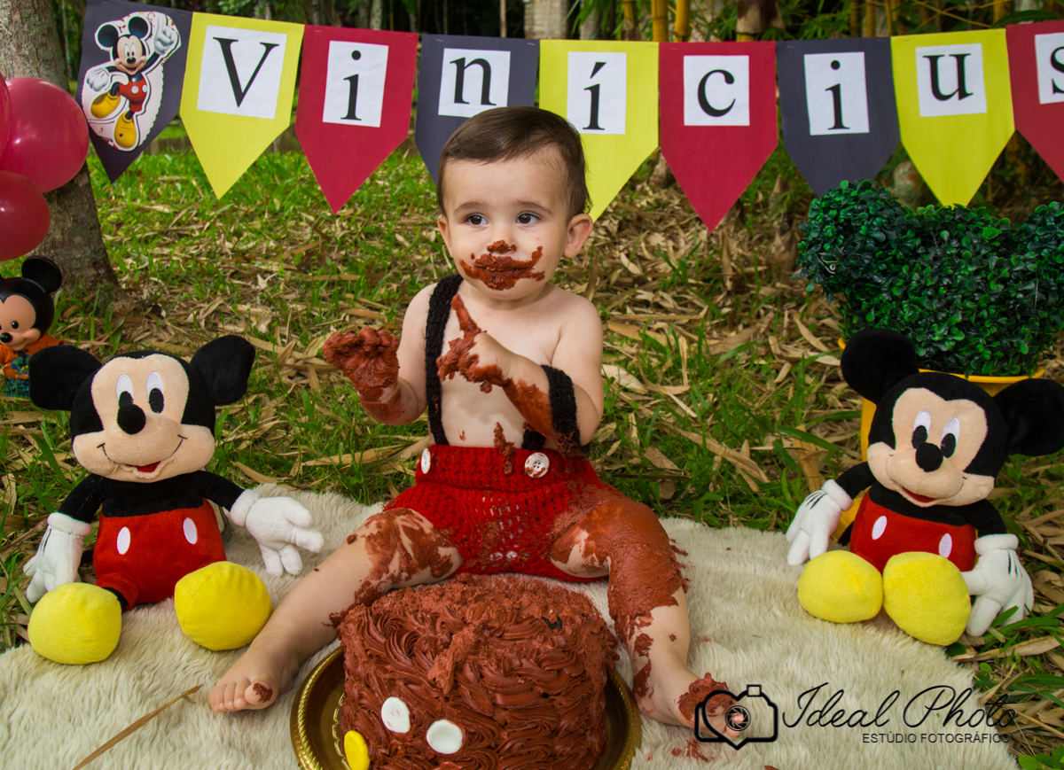 Smash the cake, fotografa Joselaine Benfatto Ideal Photo, Praia Grande - SC.