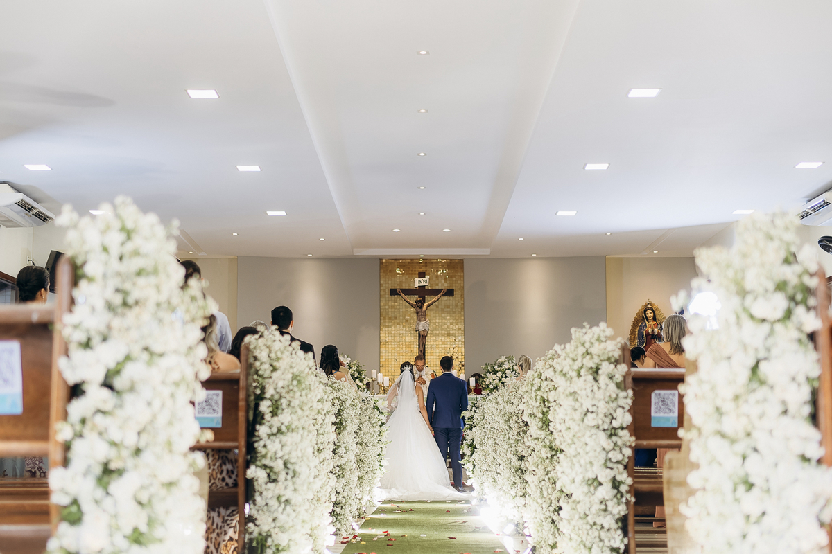 casamento de dia, paroquia nossa senhora de Guadalupe, entrada da noiva