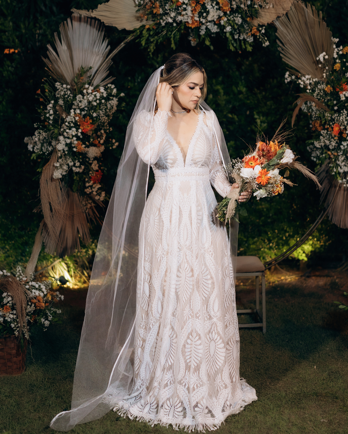 casamento, jardins recepções, 