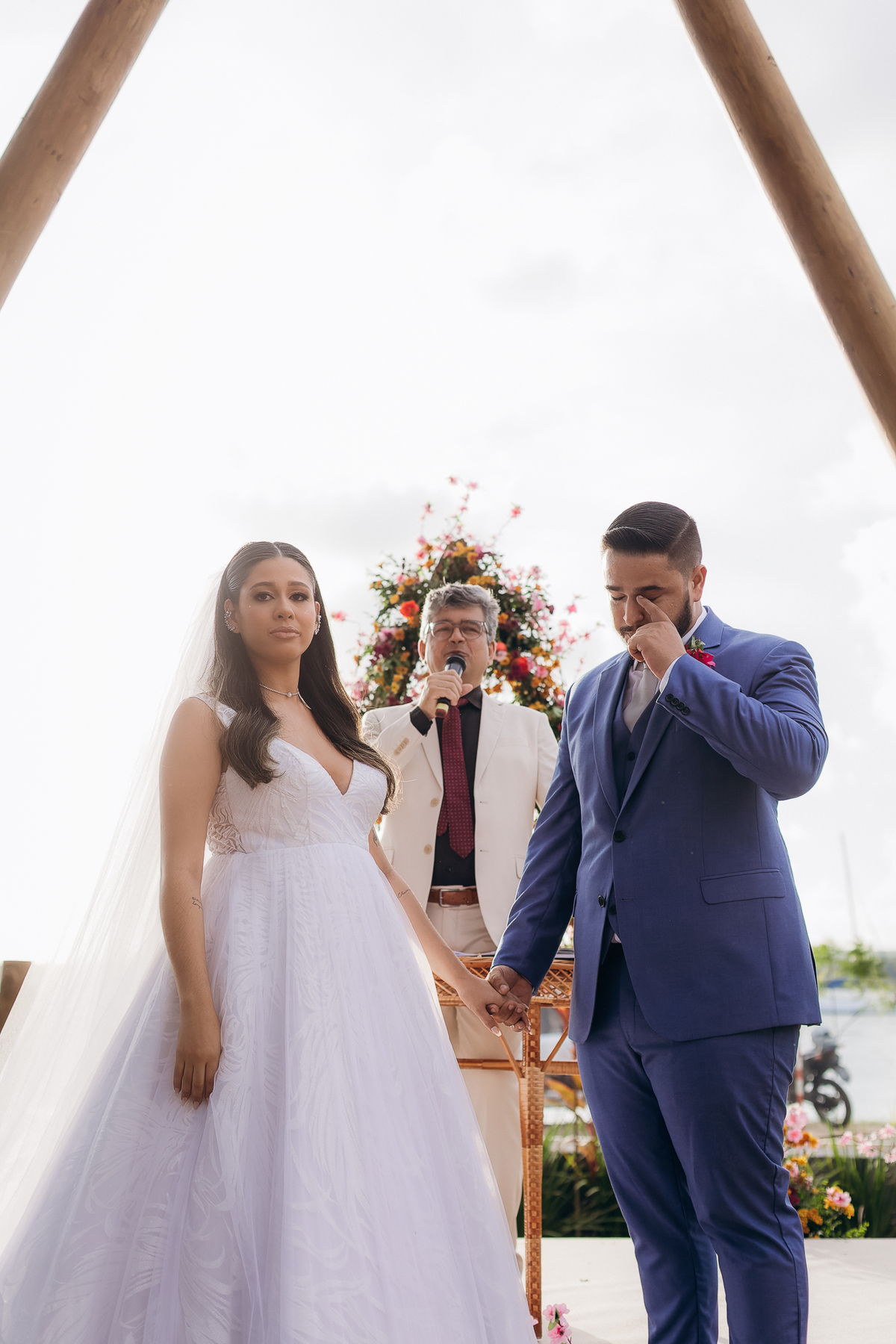 casamento, jardim riviera, noivos emocionados