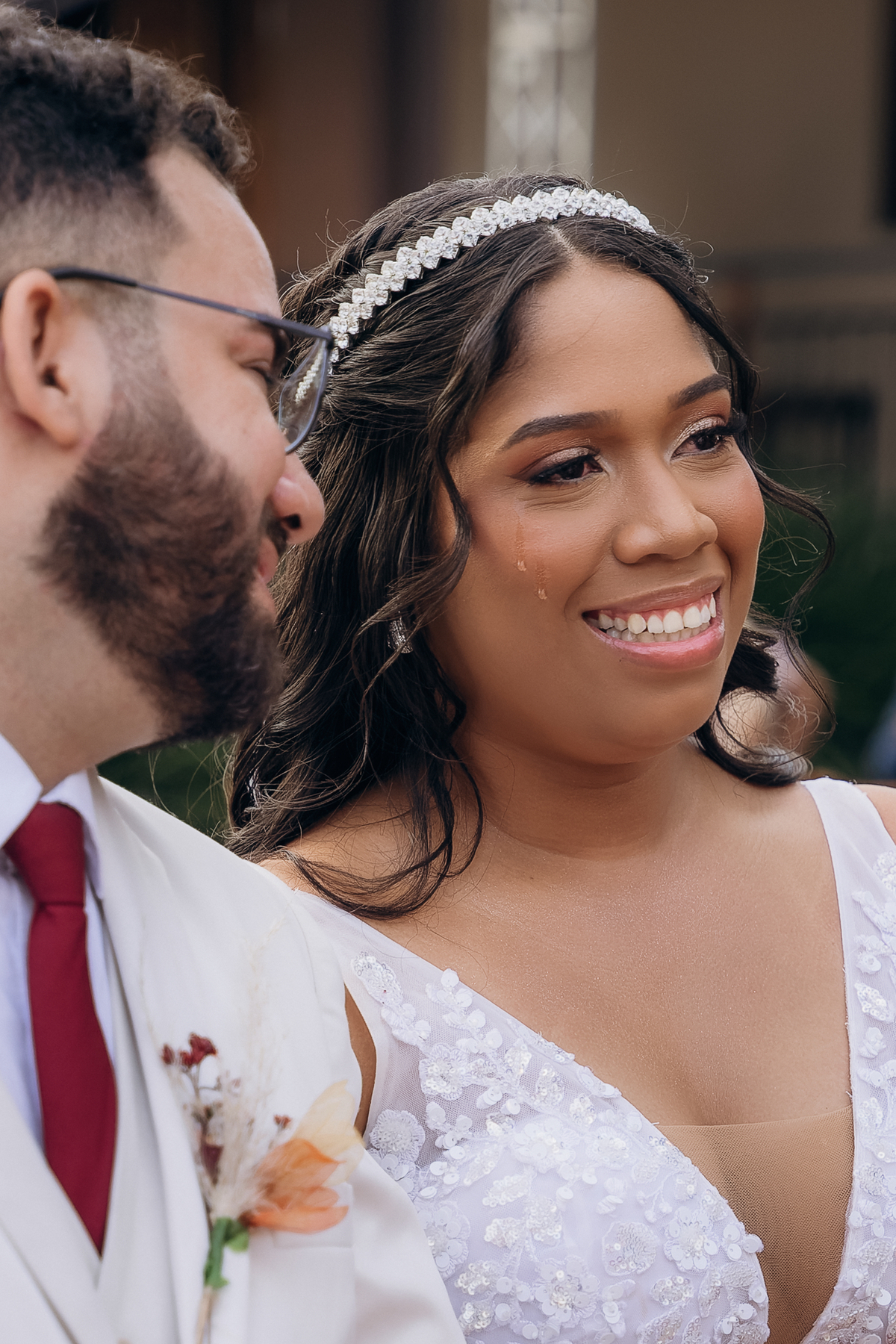 casamento de dia, porto castelo, Santa Rita,  momento de emoção no casamento, cerimonia de casamento de dia, noiva emocionada,