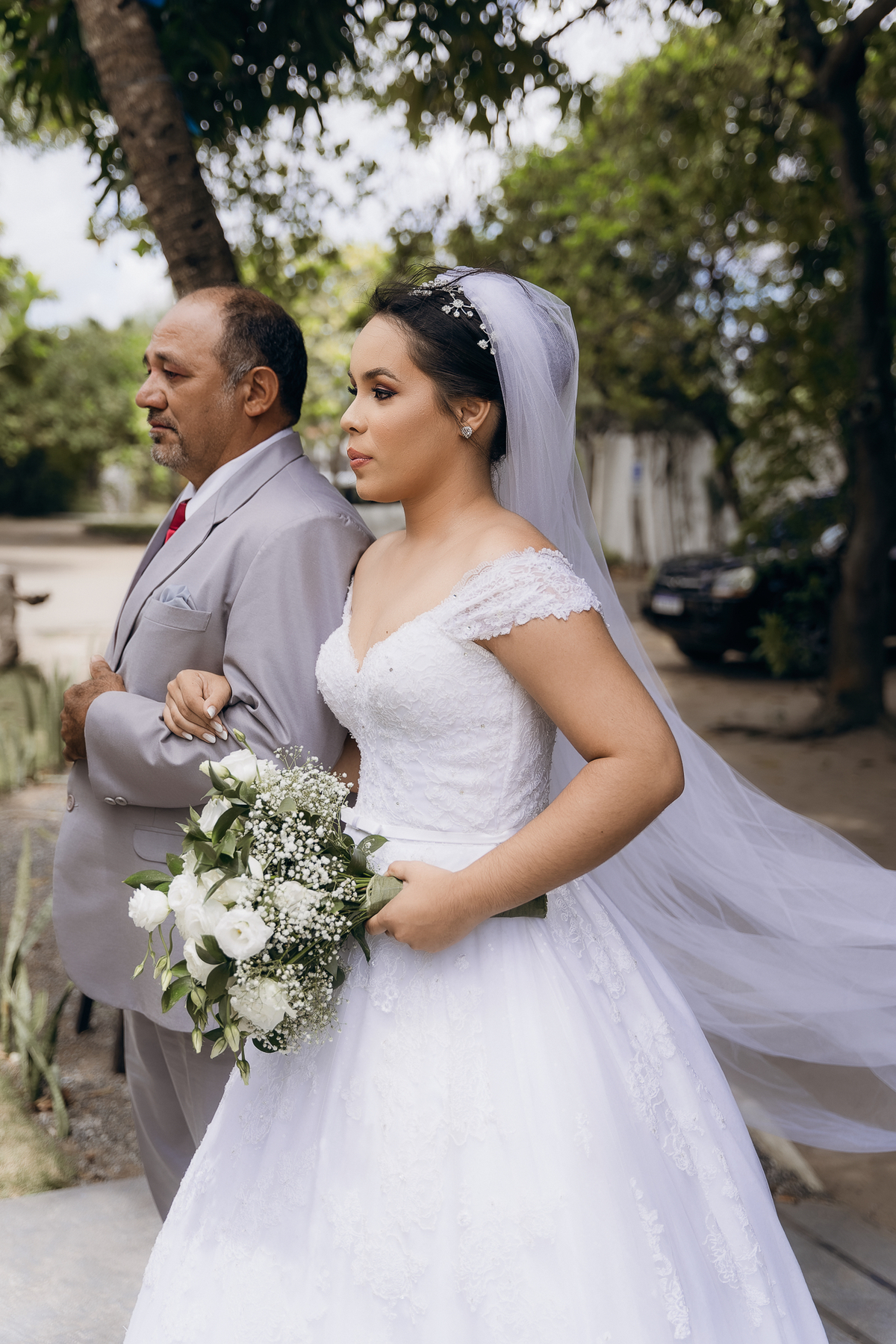 casamento de dia, chácara Lá vie, João Pessoa, Daniel Araujo fotografia, fotografo em João Pessoa, fotografo de casamento, casamento ao ar livre, noivos emocionados,