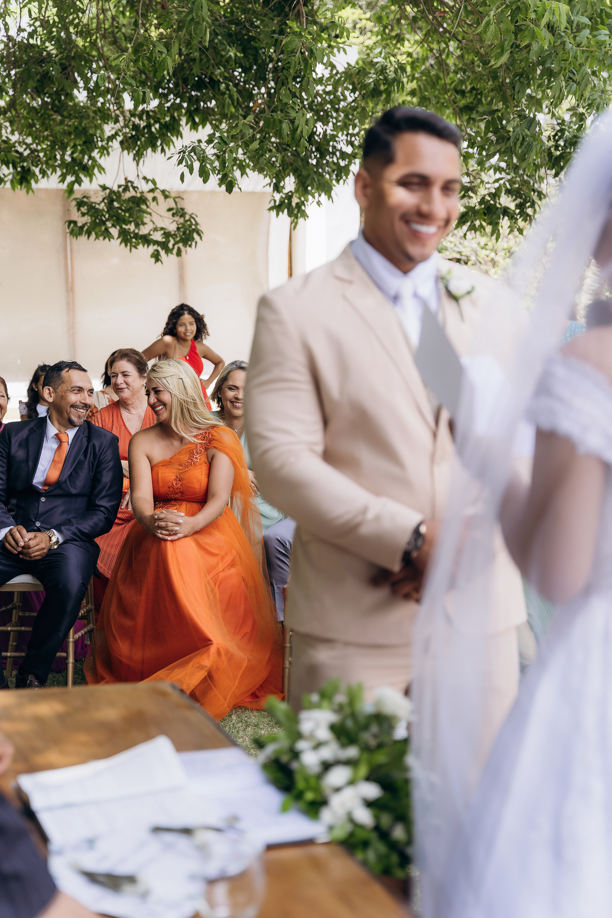 casamento de dia, chácara Lá vie, João Pessoa, Daniel Araujo fotografia, fotografo em João Pessoa, fotografo de casamento, casamento ao ar livre, noivos emocionados,
