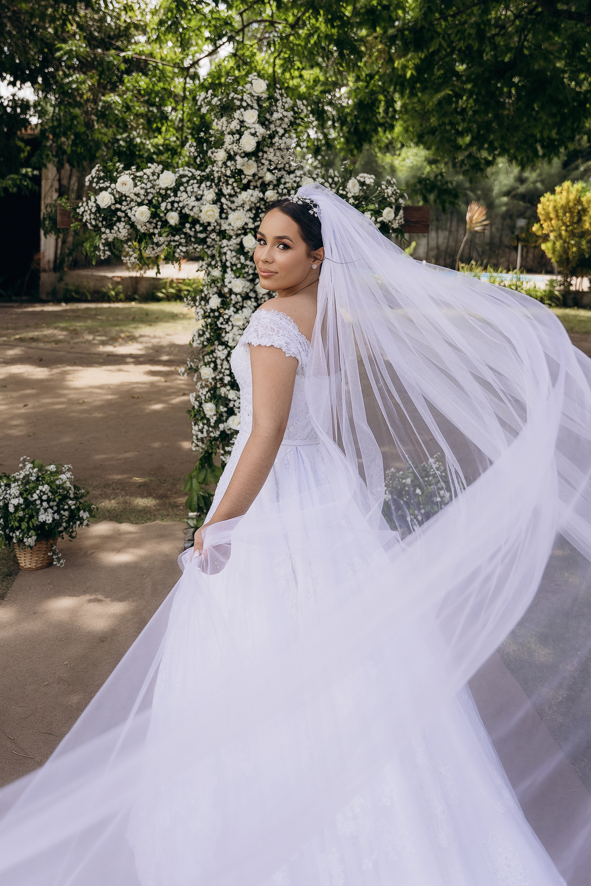 casamento de dia, chácara Lá vie, João Pessoa, Daniel Araujo fotografia, fotografo em João Pessoa, fotografo de casamento, casamento ao ar livre, noivos emocionados,