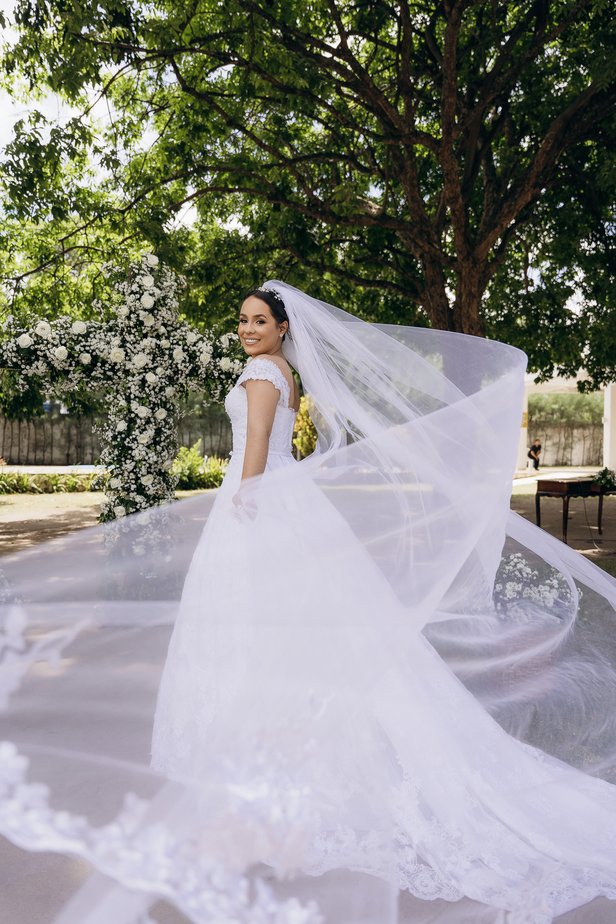 casamento de dia, chácara Lá vie, João Pessoa, Daniel Araujo fotografia, fotografo em João Pessoa, fotografo de casamento, casamento ao ar livre, noivos emocionados,
