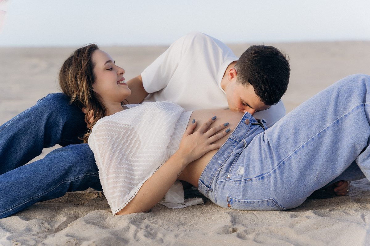 Ensaio gestante, Dique de Cabedelo, por do sol,