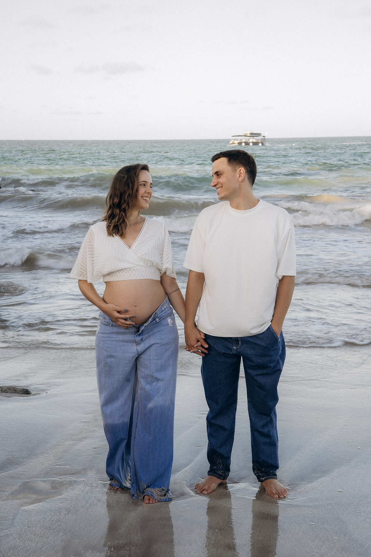 Ensaio gestante, Dique de Cabedelo, por do sol, ensaio gestante na praia,