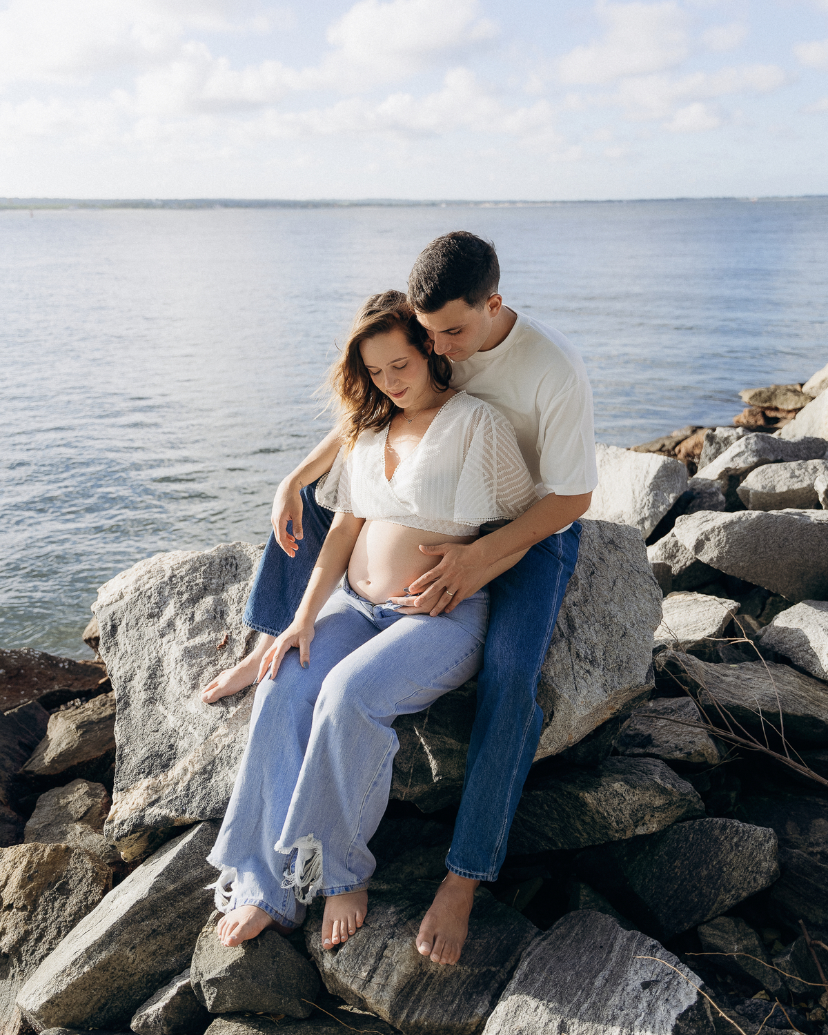 Ensaio gestante, Dique de Cabedelo, por do sol, ensaio gestante na praia,