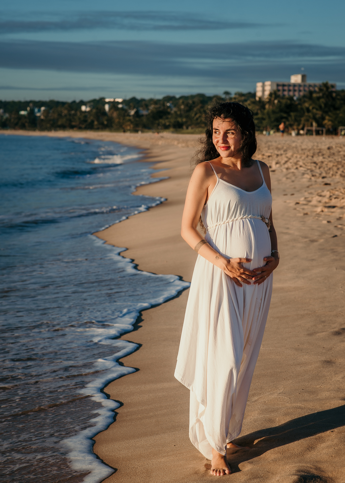 Ensaio ao nascer do sol, ensaio gestante, praia do cabo branco, João Pessoa, pra de João Pessoa, por do sol em João Pessoa