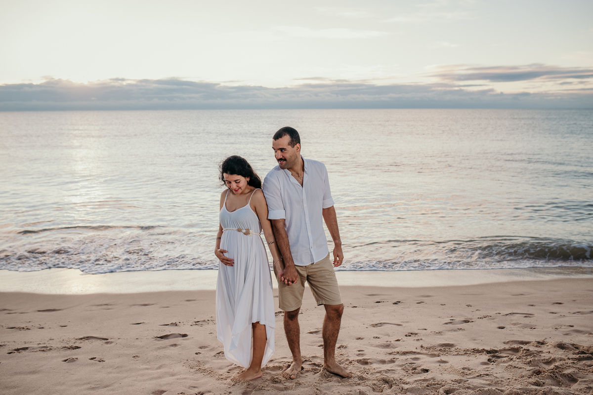 Ensaio ao nascer do sol, ensaio gestante, praia do cabo branco, João Pessoa, pra de João Pessoa, por do sol em João Pessoa