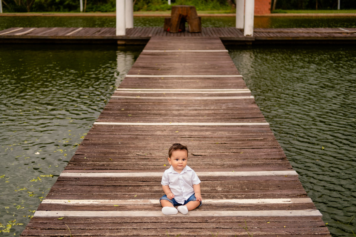 Fotos de bebê com composição simetria 