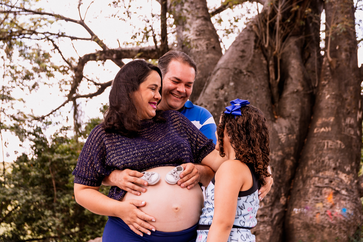 fotografia gestante família