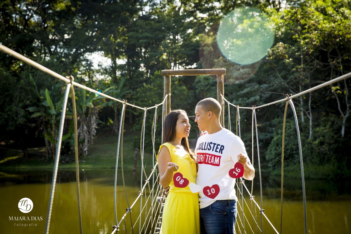 Ensaio fotografico casamento Pre Wedding Carla e Junior Brotas - SP Maiara Dias Fotografia