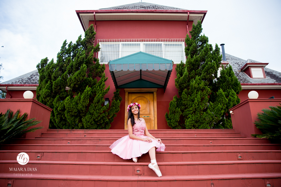 Ensaio Fotografico 15 anos Ana Beatriz no Haras Ponta das Canas em Limeira - SP ballet Maiara Dias Fotografia