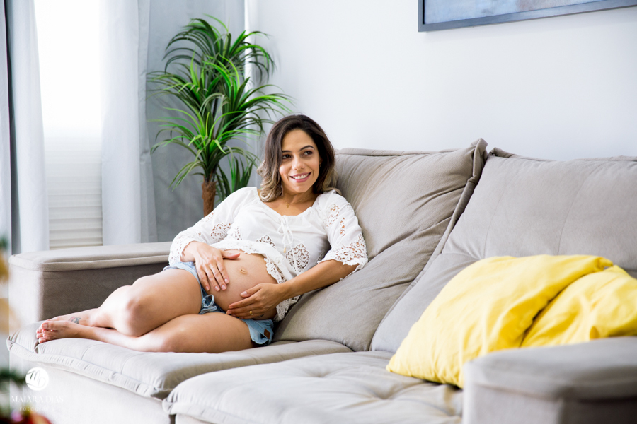 Ensaio Gestante Marie Life Style em casa no quarto do bebe Joaquim na cidade de Nova Odessa - SP Maiara Dias Fotografia