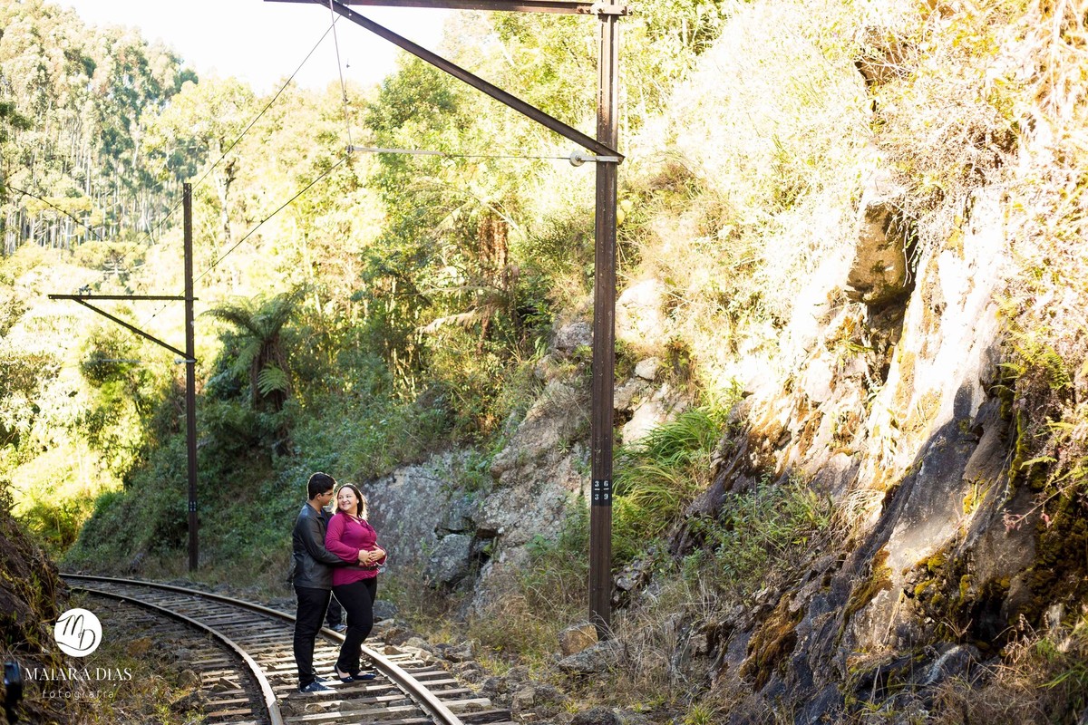 Pre Wedding Larissa e Duilio trilho do trem Campos do Jordão - SP