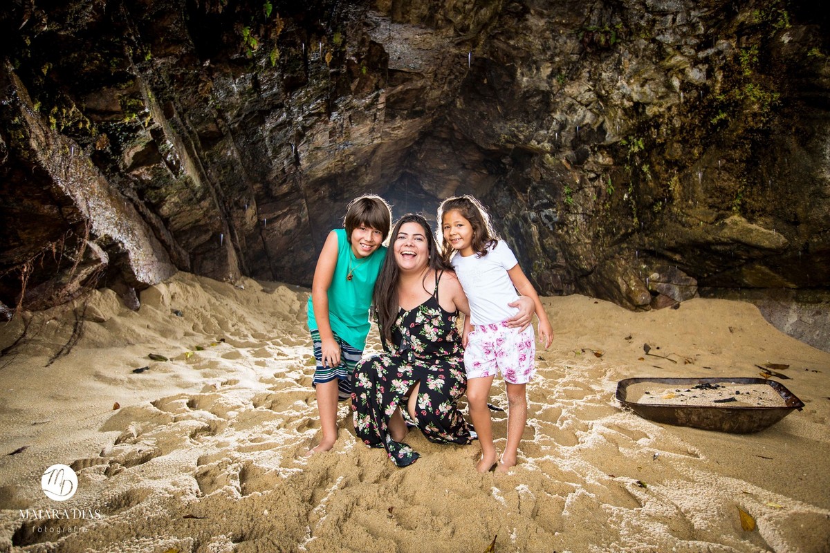 Ensaio Fotografico Familia praia Ubatuba - SP