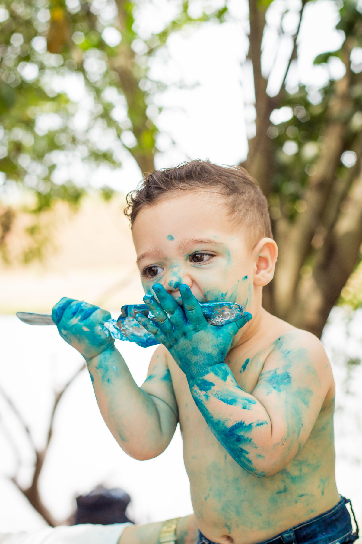 Ensaio fotografico Smash the cake LUCCA com a familia Sumaré - SP