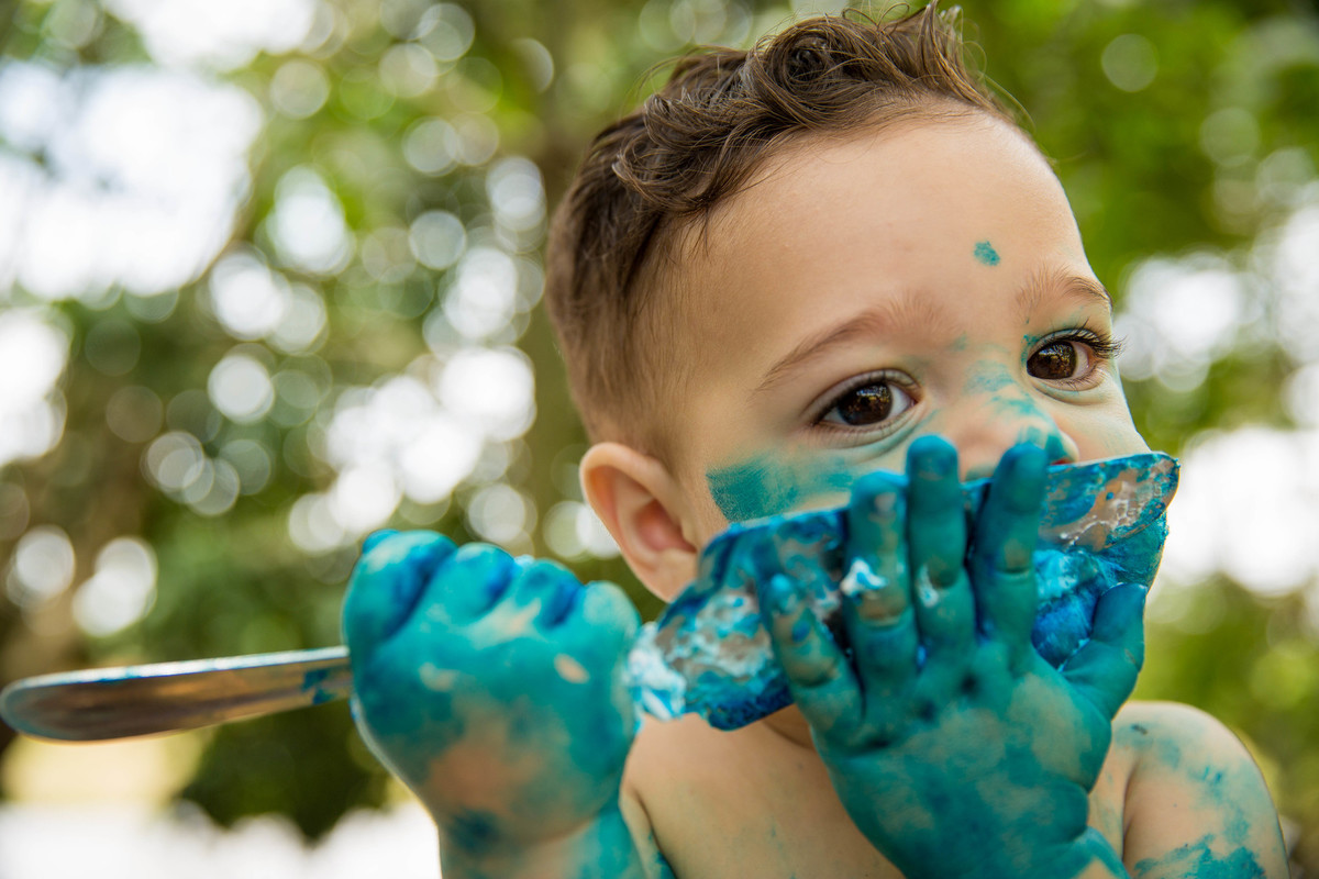 Ensaio fotografico Smash the cake LUCCA com a familia Sumaré - SP