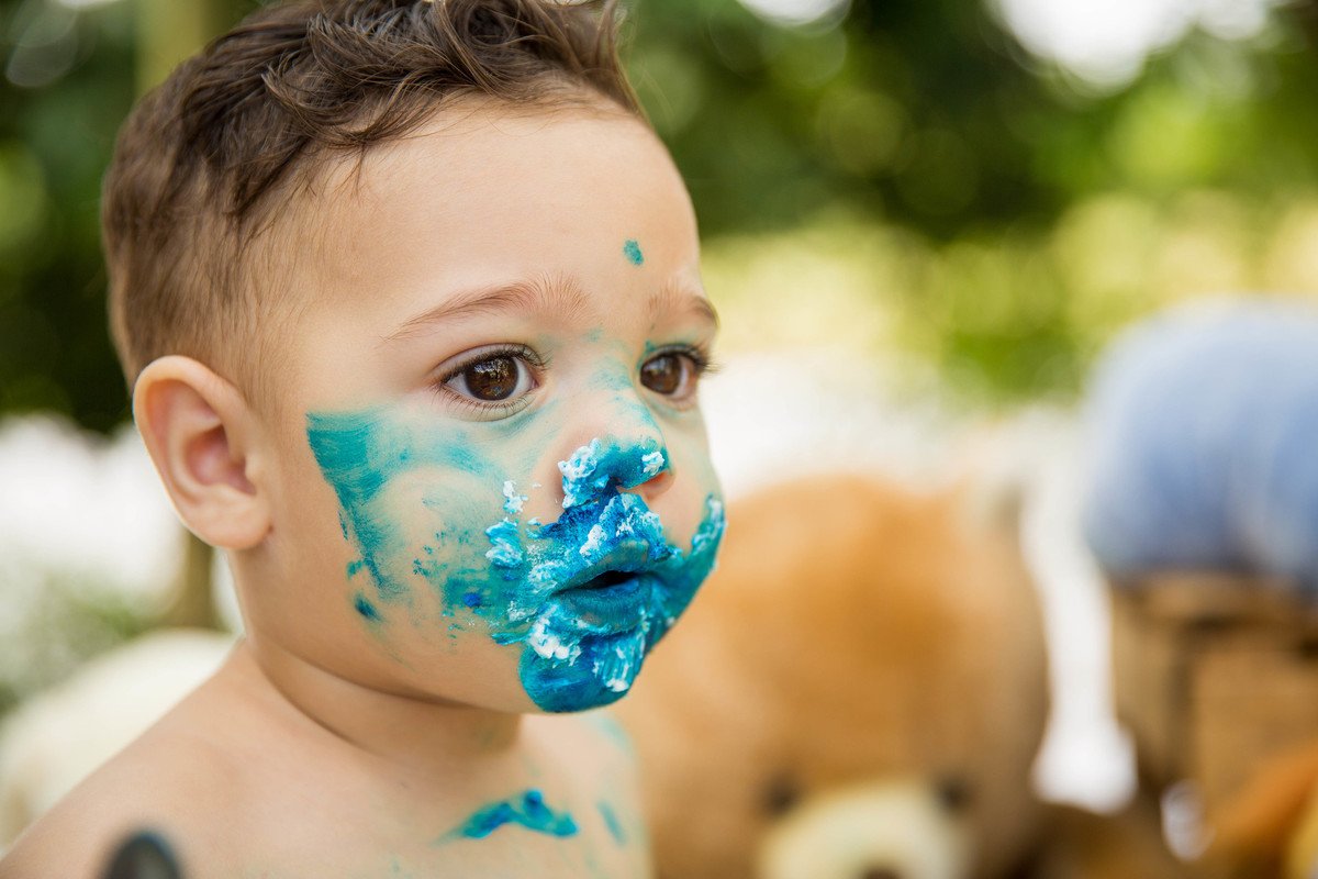 Ensaio fotografico Smash the cake LUCCA com a familia Sumaré - SP