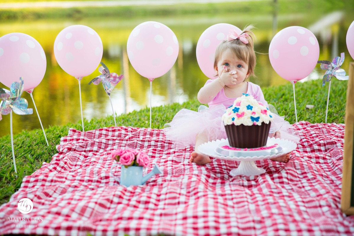 Smash the cake Luiza no parque Zeca Malavazzi Paulinia - SP