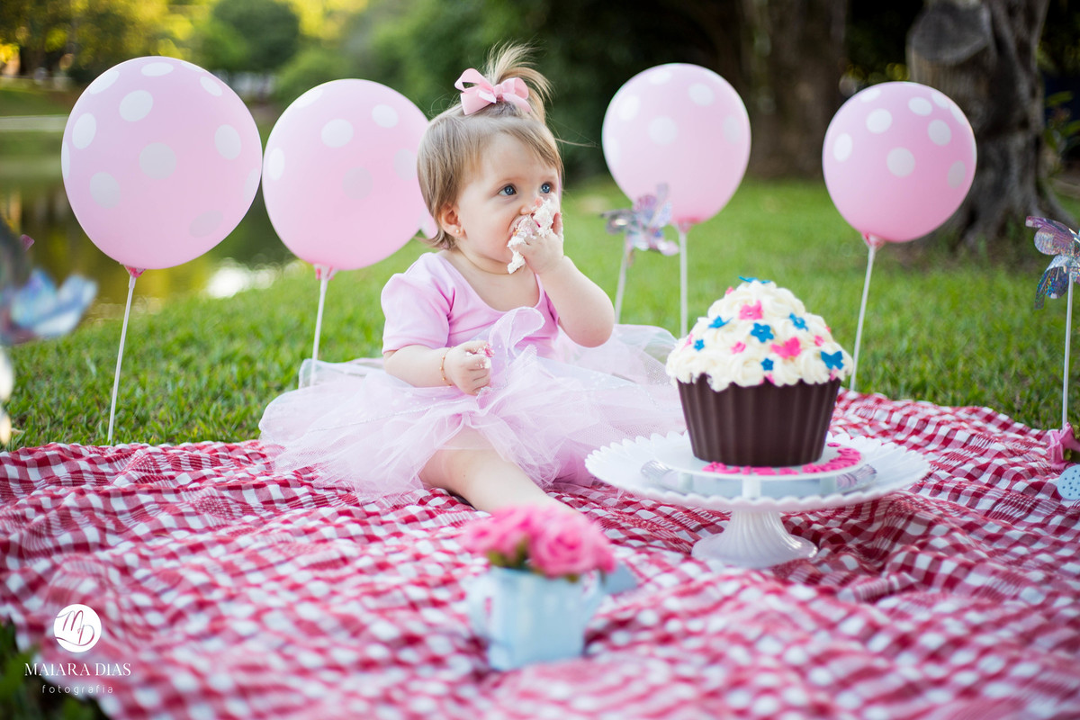 Smash the cake Luiza no parque Zeca Malavazzi Paulinia - SP