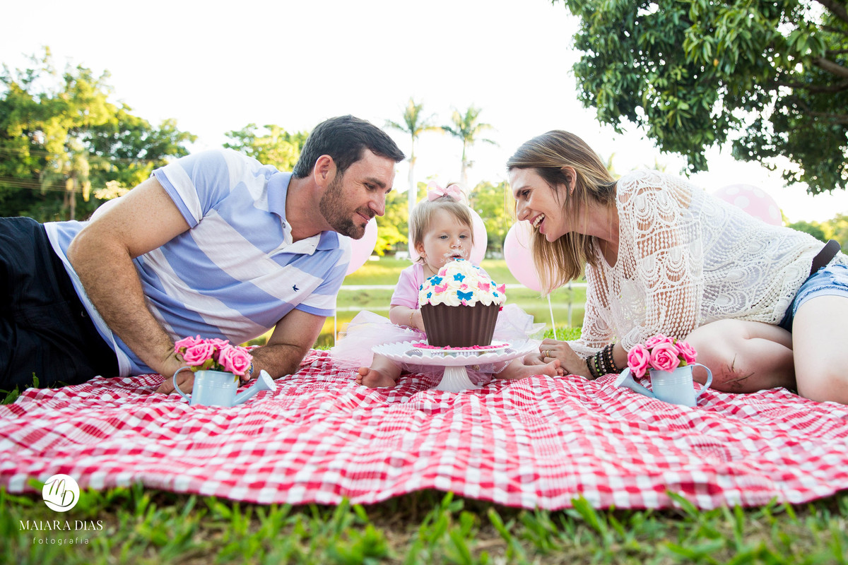 Smash the cake Luiza no parque Zeca Malavazzi Paulinia - SP