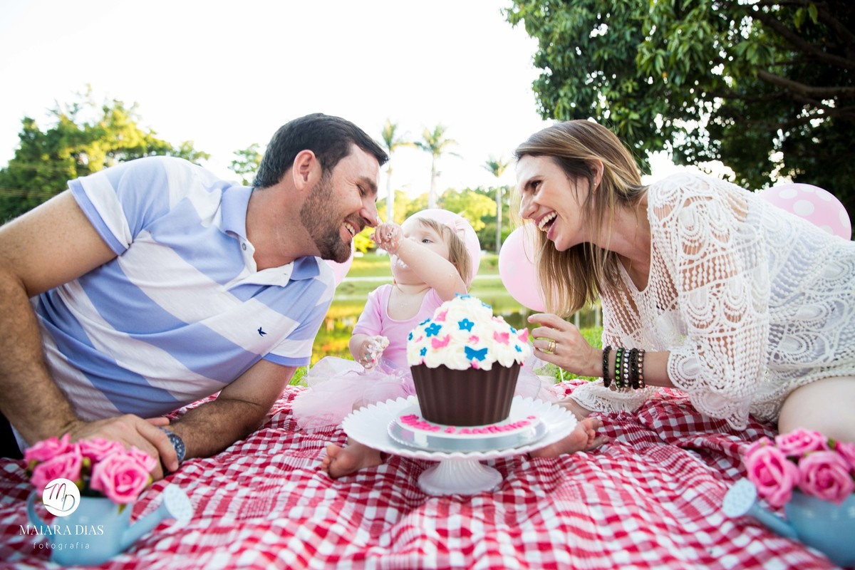 Smash the cake Luiza no parque Zeca Malavazzi Paulinia - SP
