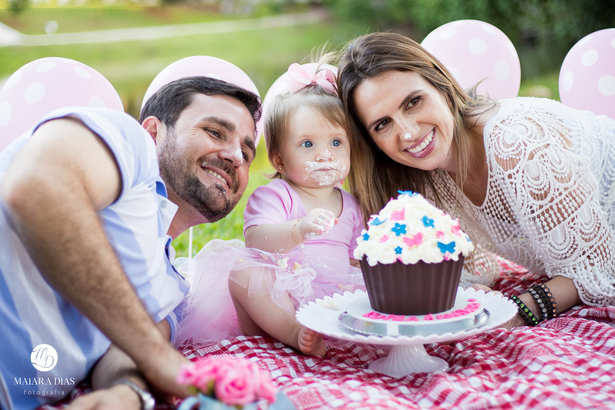 Smash the cake Luiza no parque Zeca Malavazzi Paulinia - SP