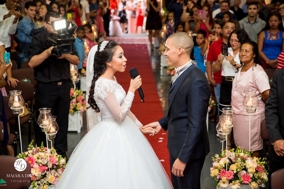 Casamento Carla e Junior Cerimonia Sumaré - SP e Festa em Hortolandia - SP