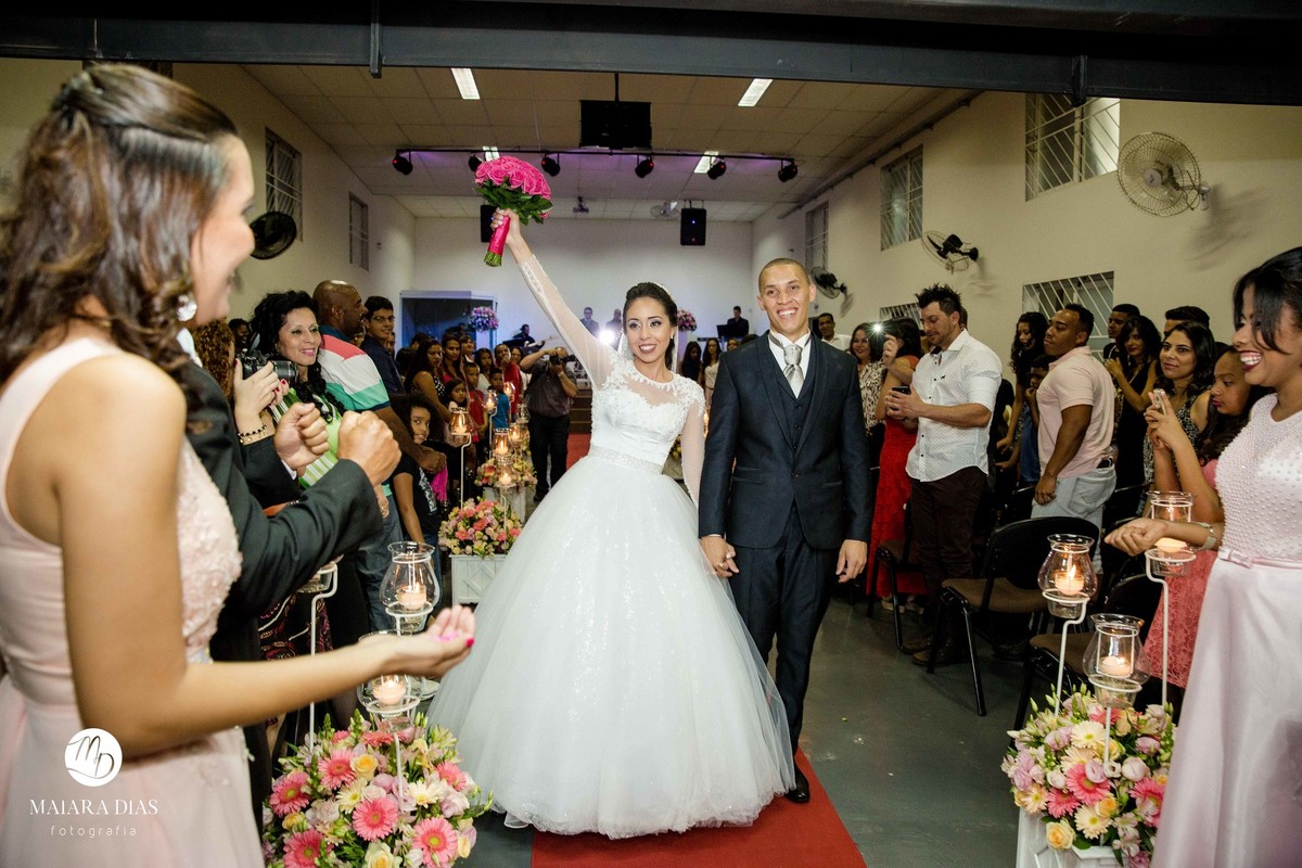 Casamento Carla e Junior Cerimonia Sumaré - SP e Festa em Hortolandia - SP