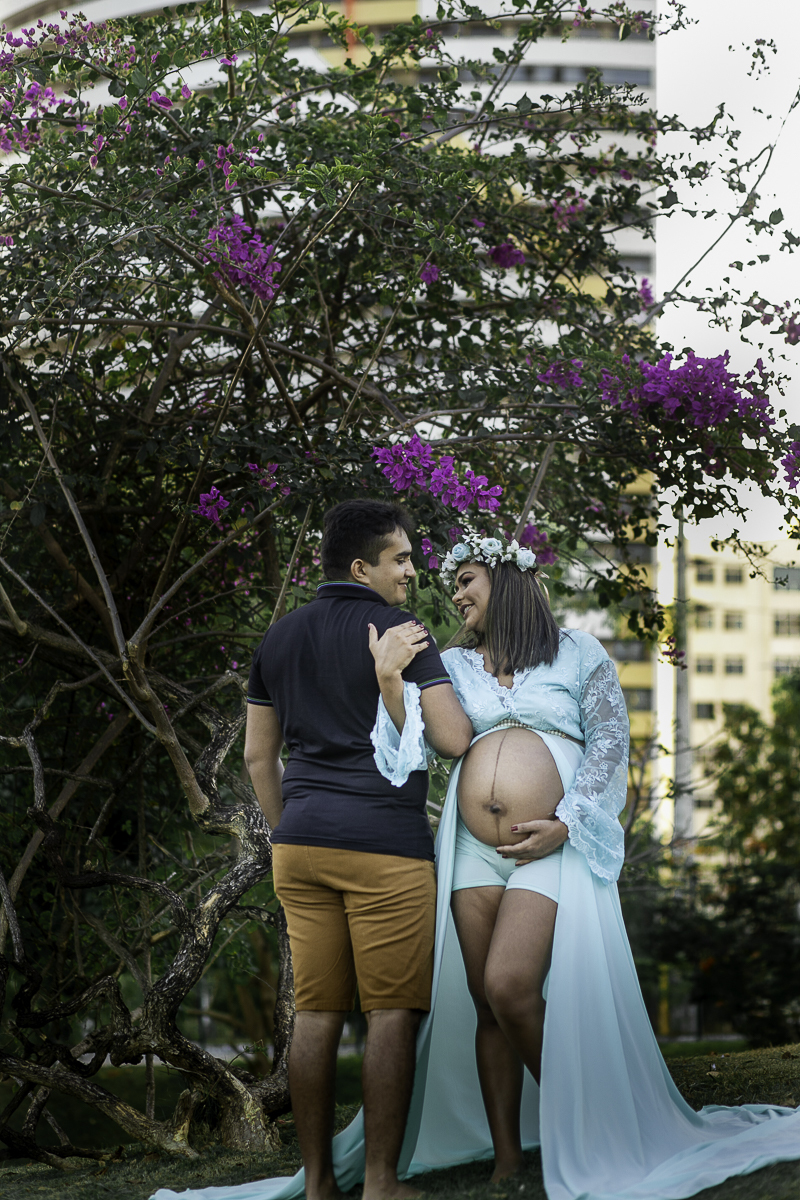 Ensaio Gestante da Dayane no Parque do Cocó em Fortaleza registrado pelo Fotógrafo Julio Amaral