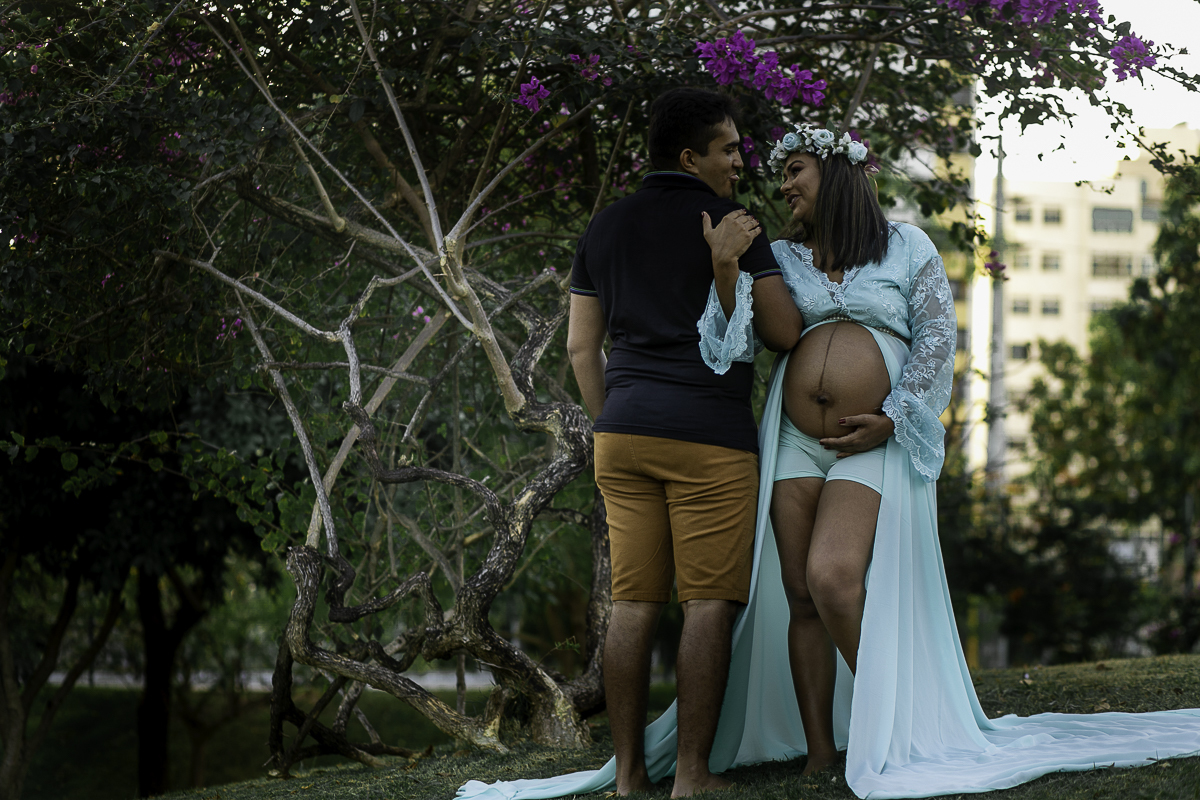 Ensaio Gestante da Dayane no Parque do Cocó em Fortaleza registrado pelo Fotógrafo Julio Amaral