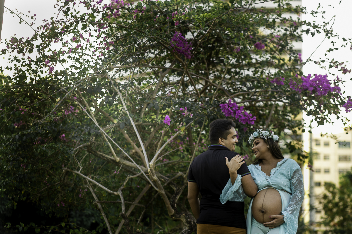 Ensaio Gestante da Dayane no Parque do Cocó em Fortaleza registrado pelo Fotógrafo Julio Amaral