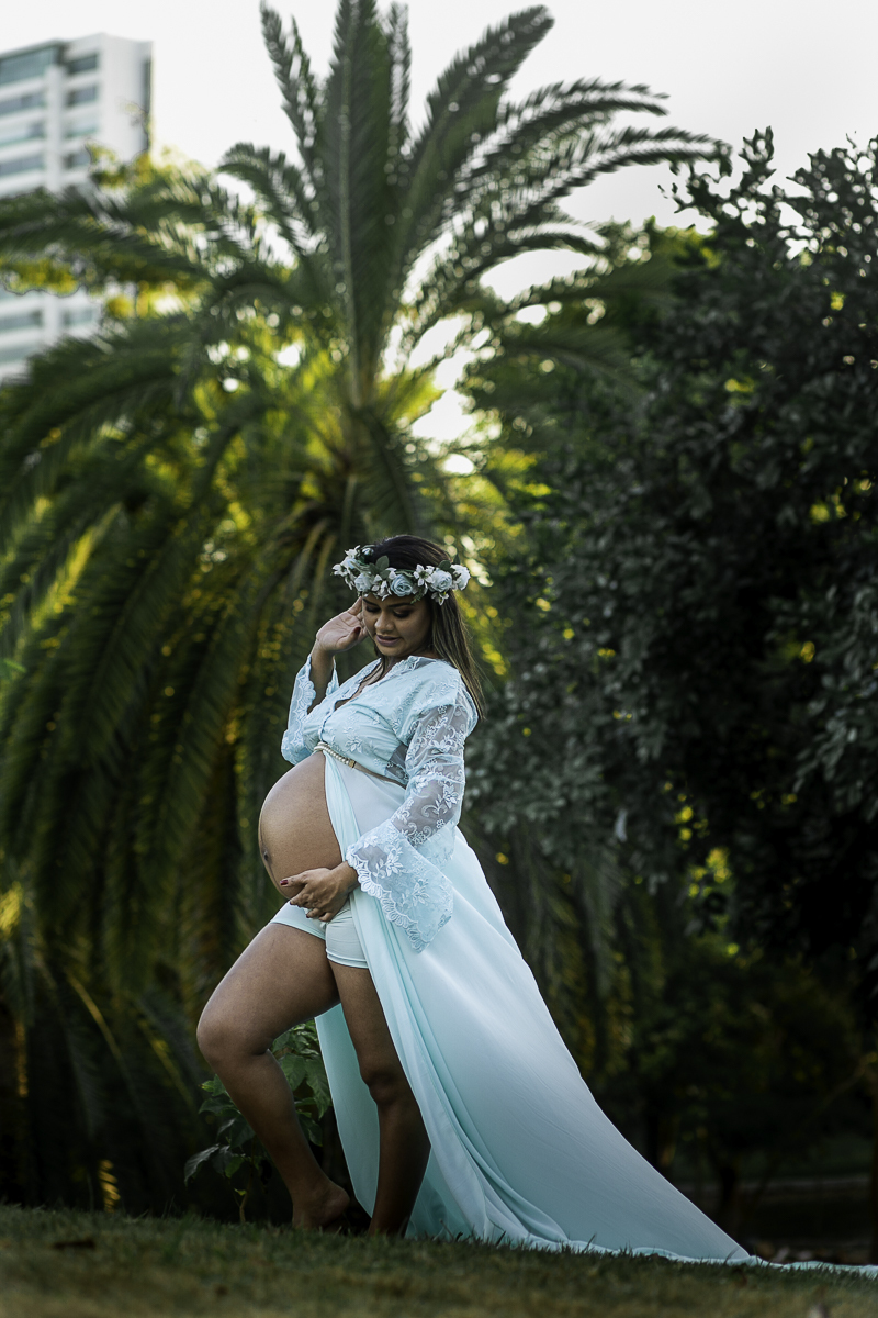 Ensaio Gestante da Dayane no Parque do Cocó em Fortaleza registrado pelo Fotógrafo Julio Amaral
