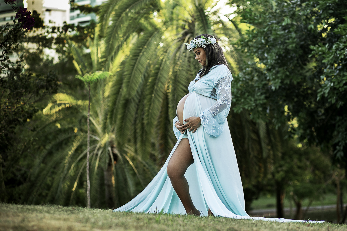 Ensaio Gestante da Dayane no Parque do Cocó em Fortaleza registrado pelo Fotógrafo Julio Amaral