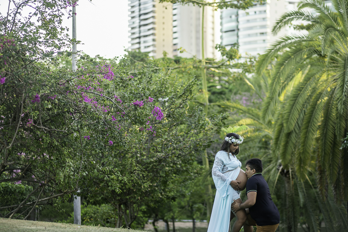 Ensaio Gestante da Dayane no Parque do Cocó em Fortaleza registrado pelo Fotógrafo Julio Amaral
