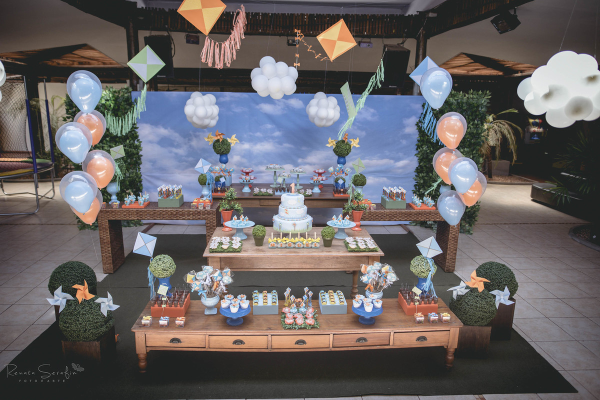 decoração de festa de menino