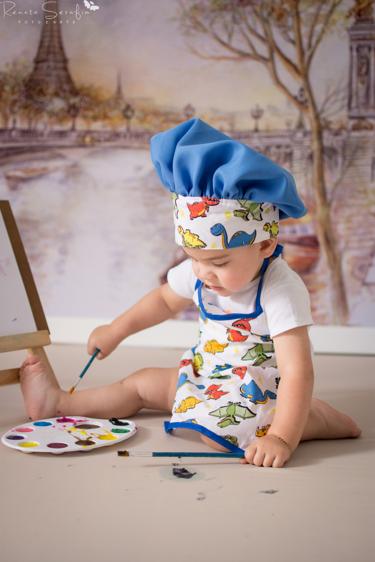 joao miguel brincou com tinta de amido de milho