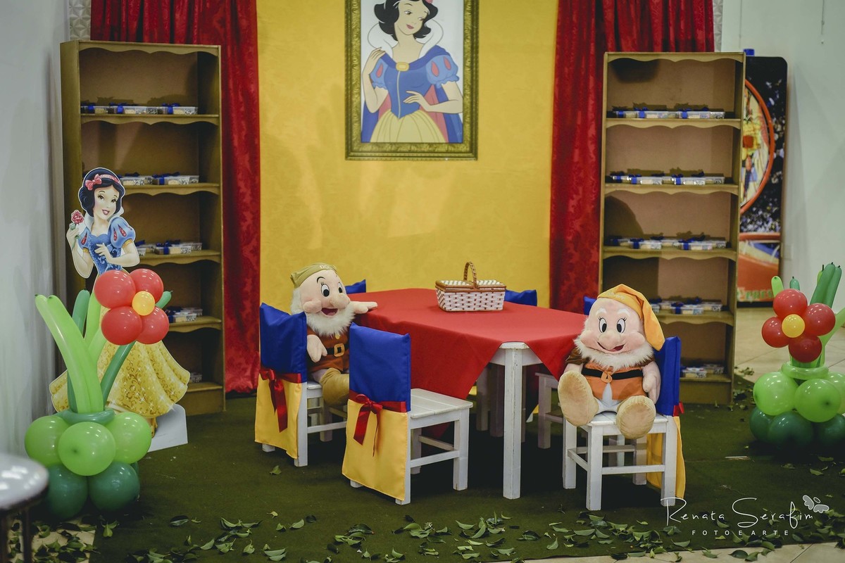 Decoração festa infantil branca de neve em bauru