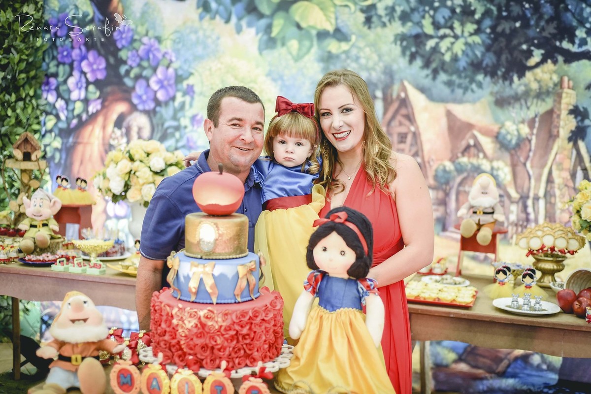Festa infantil branca de neve e os sete anões em jau