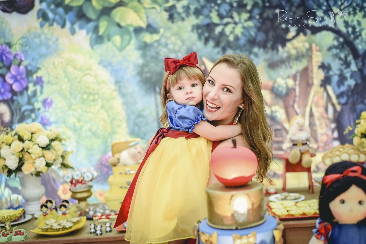 Festa infantil branca de neve e os sete anões em jau