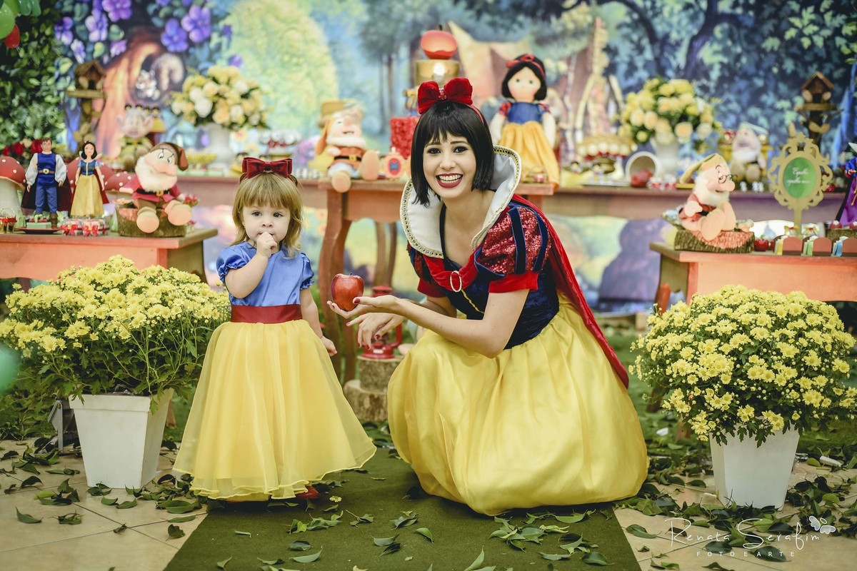 Festa infantil branca de neve e os sete anões em jau, bauru e região