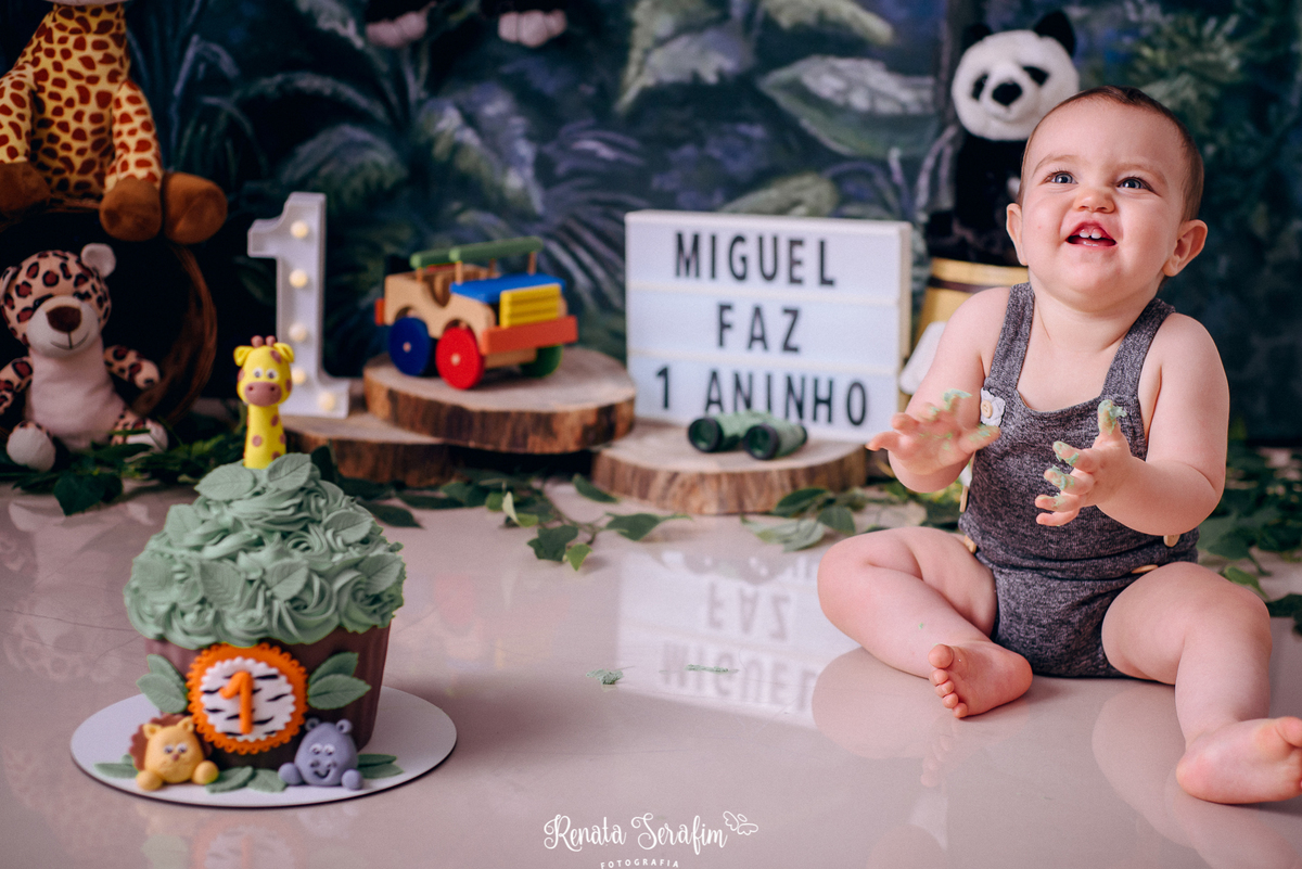 bosque, buffet em jau, cake smash, festa bosque, festa em bauru, festas em jau, fotografia infantil, fotografo em jau, mae de menin0, renata serafim, salão de festas em bauru, salao de festas em jau, sessão de fotos de um aninho, tema safari