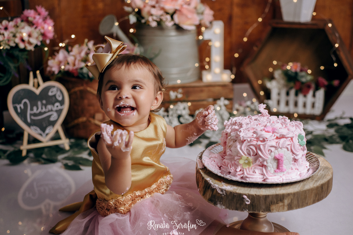 bolo decorado, festa jardim, fotografia infatil, fotografo bauru e região, fotografo em jau, renata serafim, smash jardim, smash the cake, smash the cake menina, tema para um aninho, um aninho