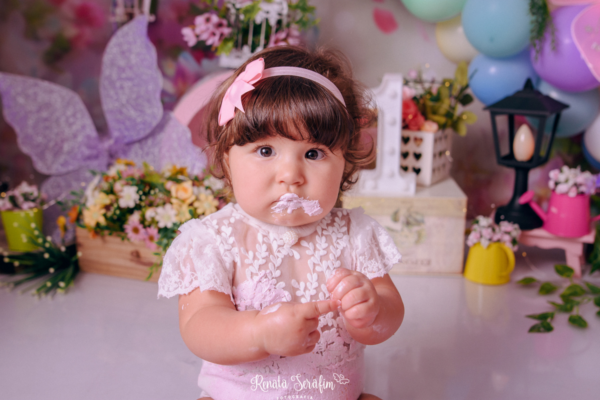 bolo decorado, festa jardim, fotografia infatil, fotografo bauru e região, fotografo em jau, renata serafim, smash jardim, smash the cake, smash the cake menina, tema para um aninho, um aninho
