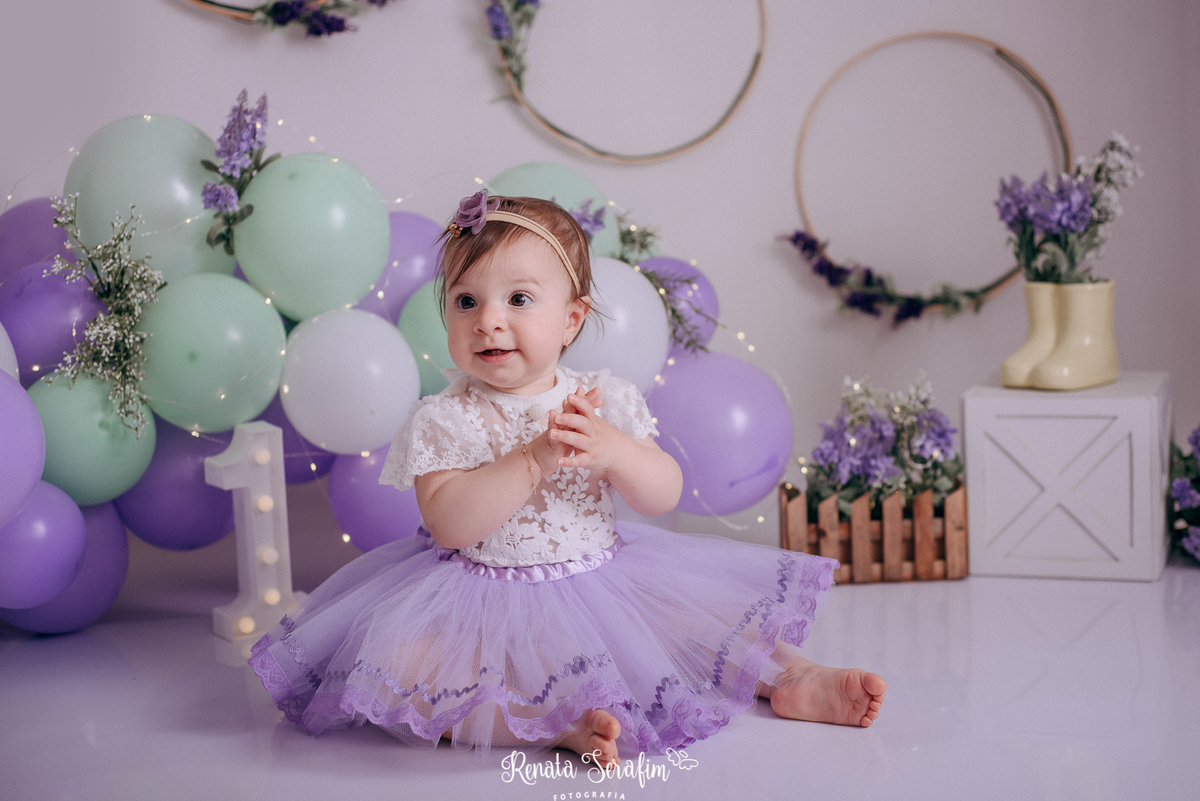 aniversario 1 aninho, bolos decorados, fotografia infantil, fotografo bauru e região, fotografo em jau, Jardim de lavandas, renata serafim, smash jardim, smash the cake, smash the cake menina, tema para um aninho