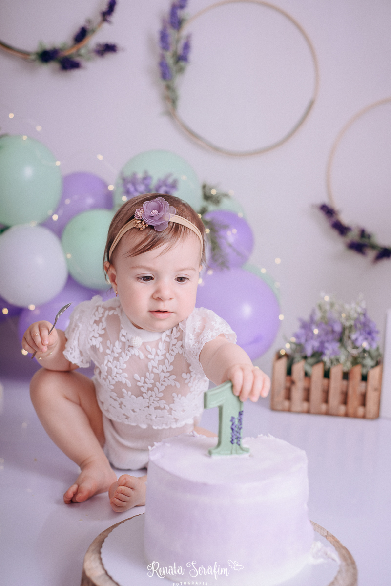 aniversario 1 aninho, bolos decorados, fotografia infantil, fotografo bauru e região, fotografo em jau, Jardim de lavandas, renata serafim, smash jardim, smash the cake, smash the cake menina, tema para um aninho