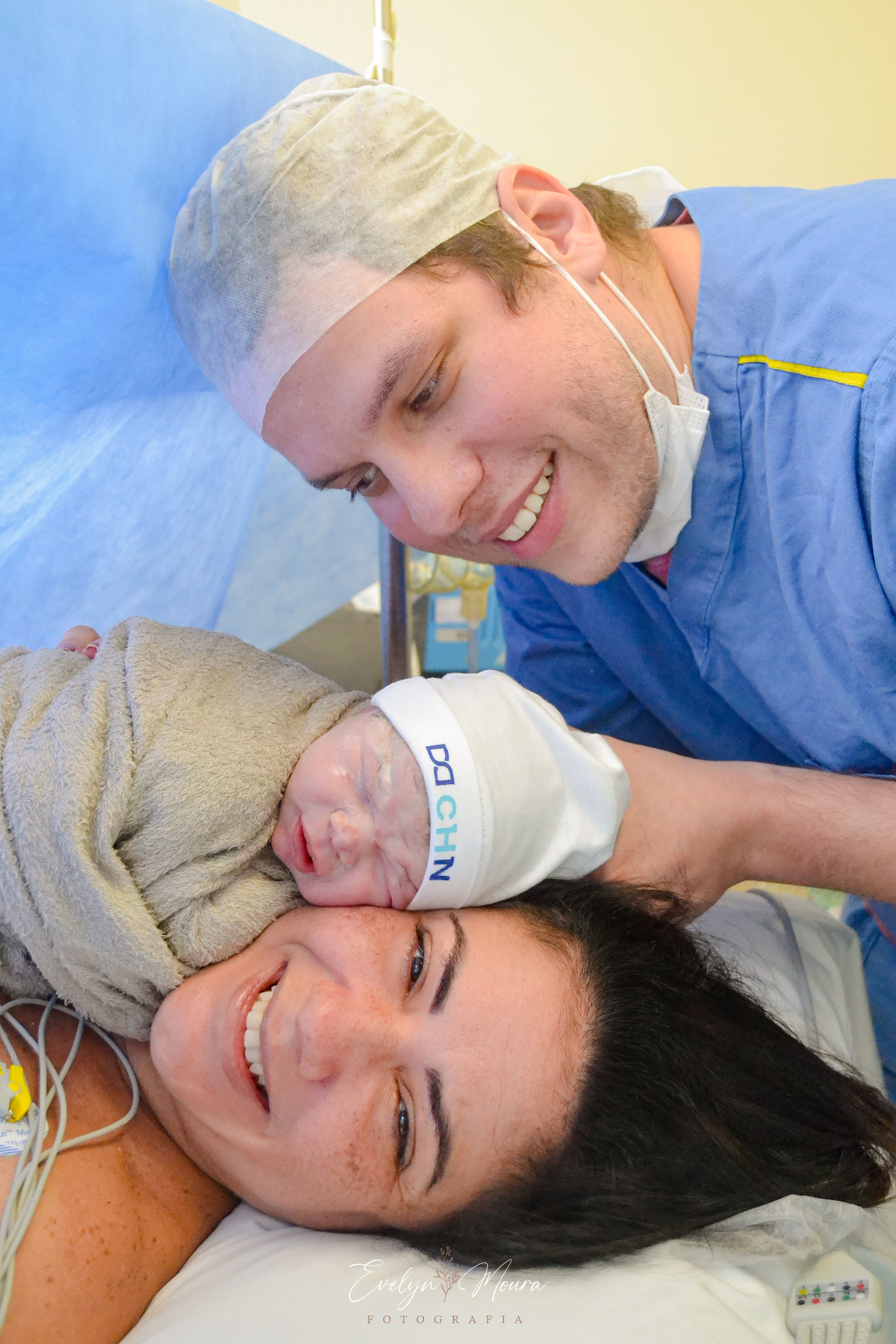 Fotografia de Parto - Newborn - Evelyn Moura Fotografia em Niterói, Rio de Janeiro - ensaio infantil - newborn de recém nascido