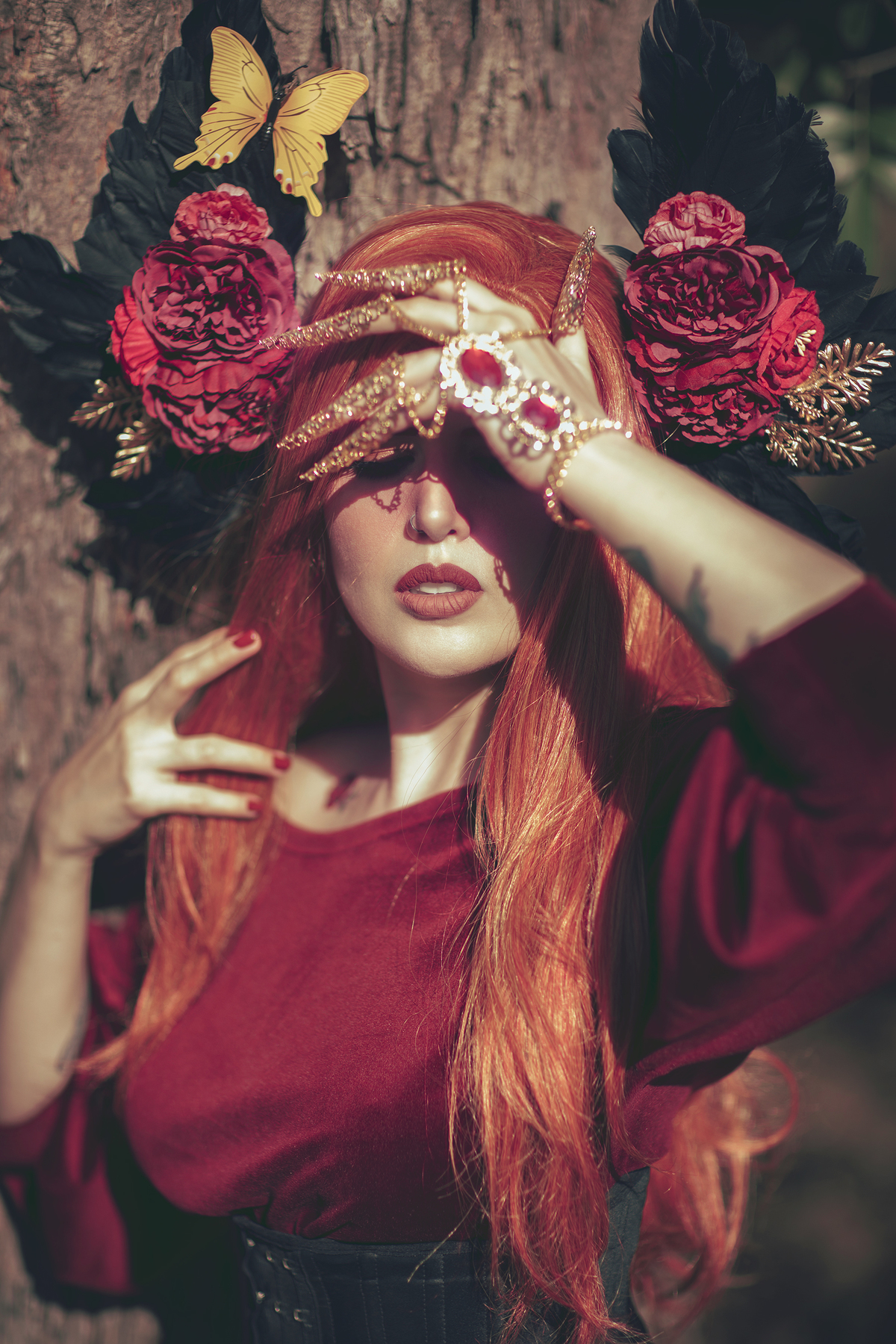 fada tampando os olhos